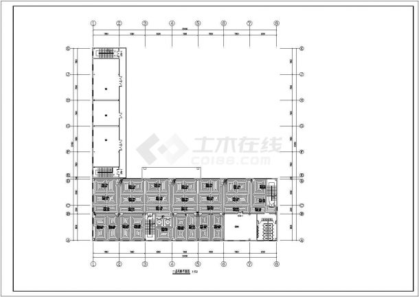 北京市某单位6200平米5层钢框架结构办公楼暖通系统设计CAD图纸-图二