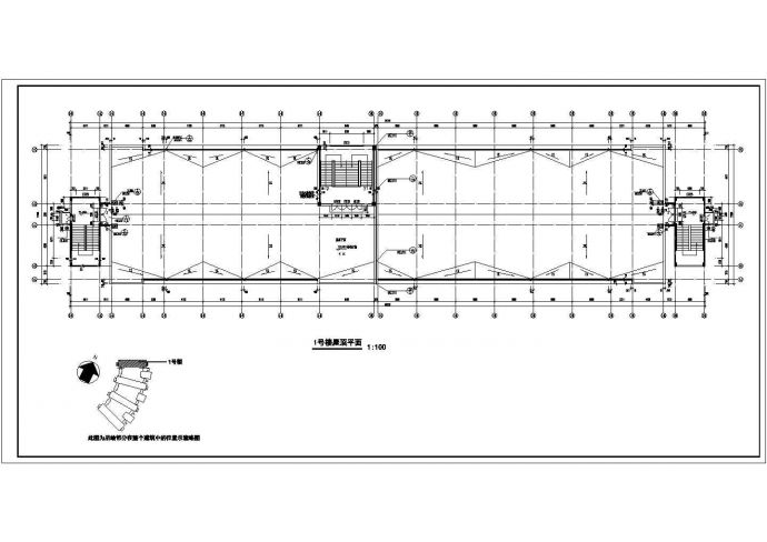 某技术学院教学楼建筑施工图（CAD，47张图纸）_图1