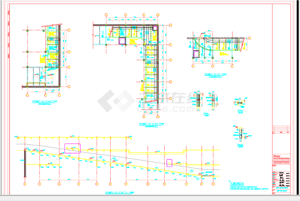 某地汽车坡道详图CAD图纸-图一