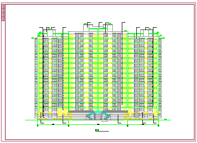 哈尔滨某房地产开发公司开发休息小区住宅楼建筑设计cad施工图