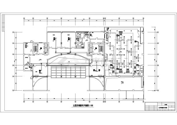 高层办公楼全套暖通设计施工CAD图-图二
