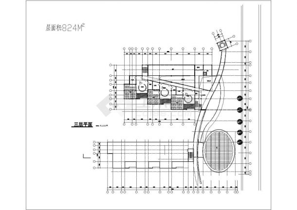 某地社区三层幼儿园建筑施工图-图二