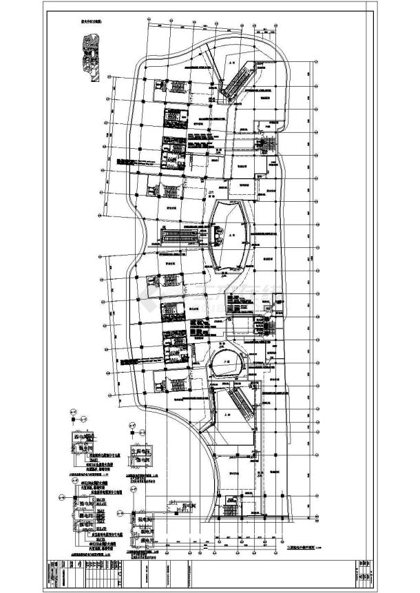 江苏省某地高层办公楼电气施工CAD图纸-图二
