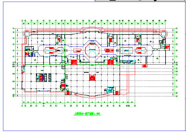 CAD construction drawing for decoration design of a restaurant building - Figure 2