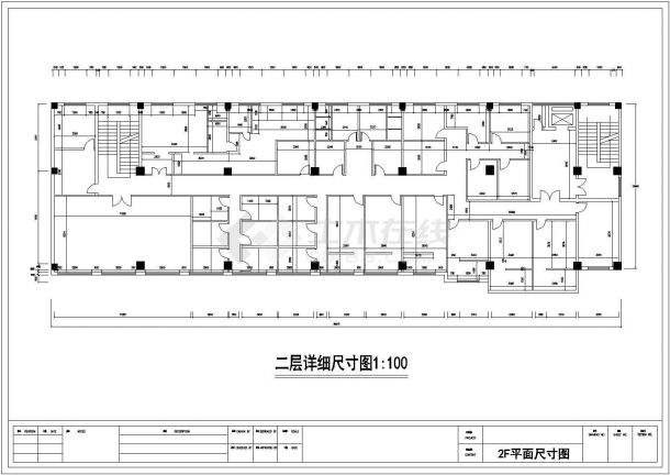 某休闲中心全套装修施工CAD图-图二