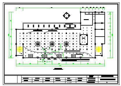 广西大学梧州食堂装修工程cad设计图纸含效果图-图二