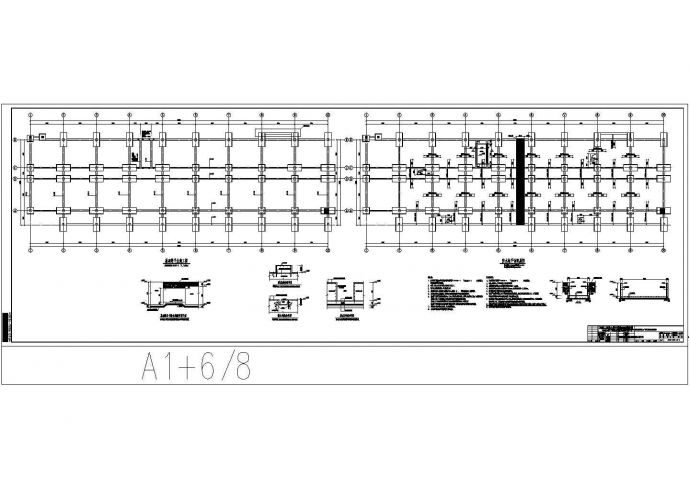 [浙江]某地上五层框架结构生产管理用房结构施工图_图1