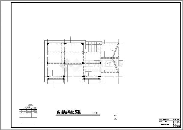 嘉兴市某现代化乡村3层框架结构农村自建房全套结构设计CAD图纸-图二