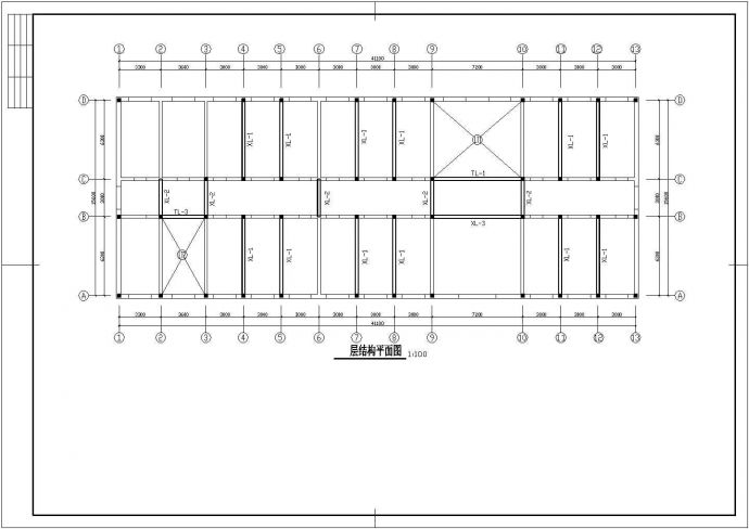 某三层砖混结构综合教学楼建筑方案图（高11米）_图1