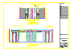 二层樱花餐厅装修设计cad施工图纸-图一