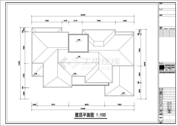 某小区独栋建筑电梯入户设计施工CAD图纸-图一