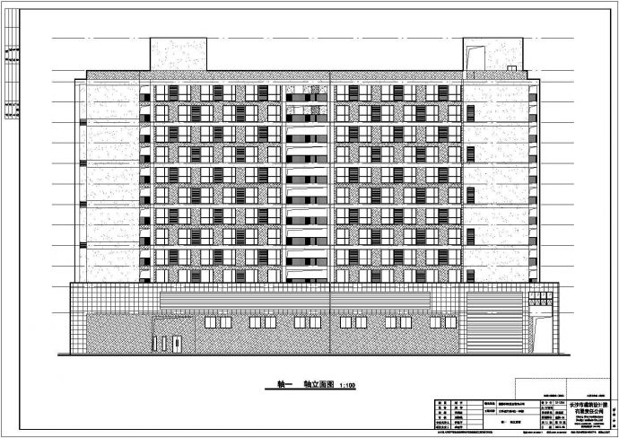 某小区公寓建筑室内户型设计施工CAD图纸_图1
