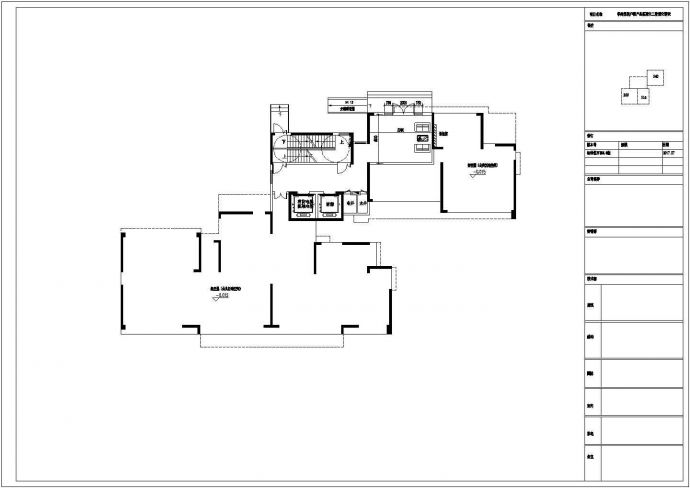 某小区合院居住建筑标准化户型设计施工CAD图纸_图1