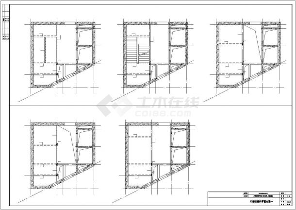 合肥市某小区14层剪力墙结构办公楼全套筑结构设计CAD图纸-图二