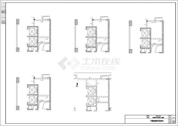 上海市长宁区某临街22层剪力墙结构办公楼全套结构设计CAD图纸-图一