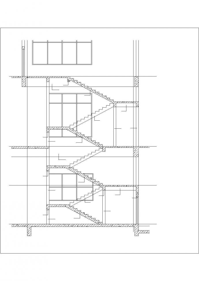 南昌市漳平路某临街4层框架结构商业楼全套结构设计CAD图纸_图1