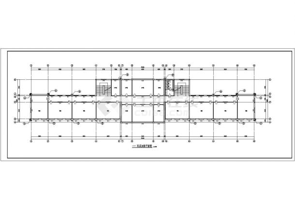 某砖混小学教学楼构造柱圈梁加固设计cad施工图（含设计说明）-图一