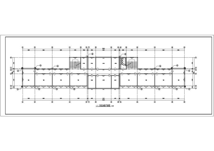 某砖混小学教学楼构造柱圈梁加固设计cad施工图（含设计说明）_图1