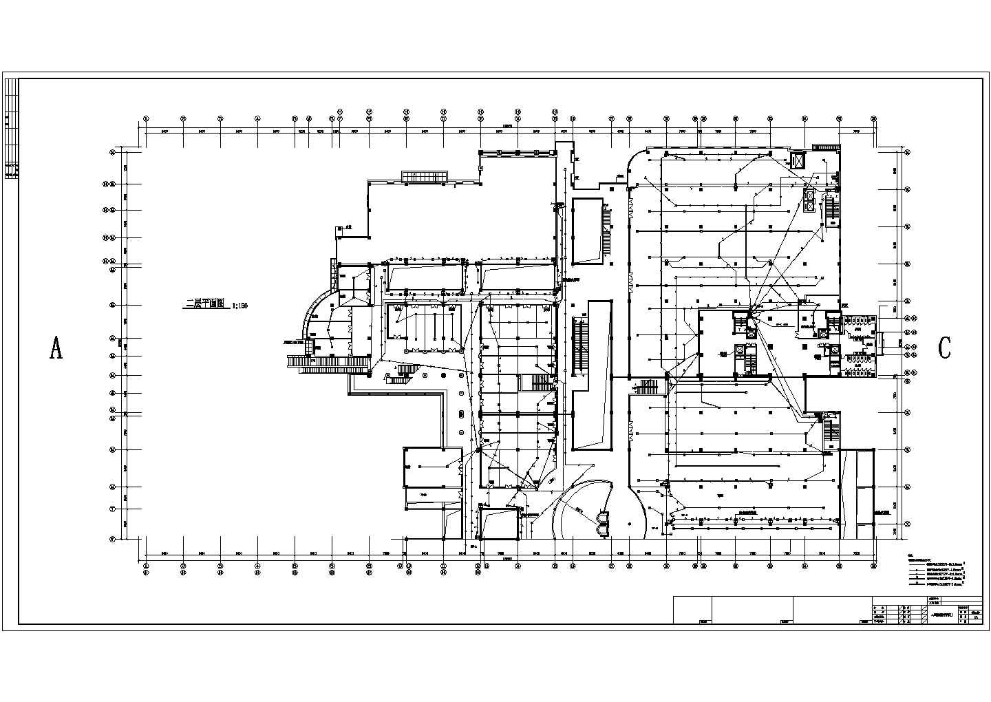 威海商城消防报警系统CAD电气设计完整图