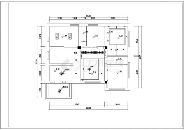 名仕御园家居装修详细建筑施工图-图六