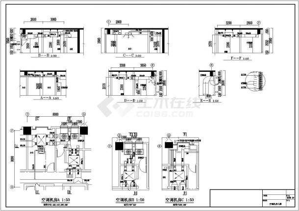 大型综合楼暖通设计CAD平面布置参考图-图二