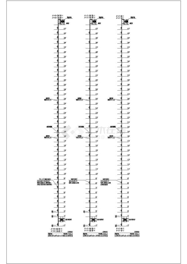 [福建]高层商业综多层合楼空调及防排烟系统设计施工图（人防设计）-图一