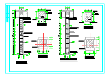综合教学楼框架柱加固结构设计CAD施工图纸-图一