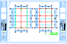 办公室改造钢结构设计CAD图纸_图1