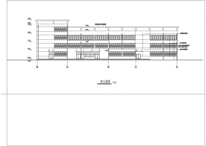 某学校浴室建筑CAD建筑设计施工图_图1