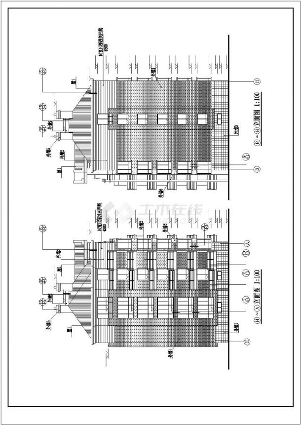 六层经典住宅建筑设计施工图-图二
