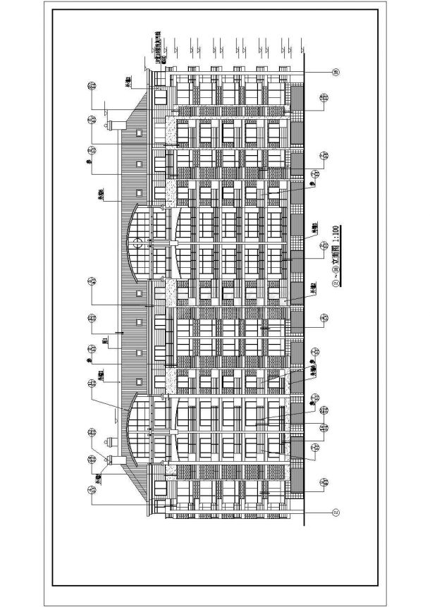 4264平米大型住宅楼建筑设计施工图-图二