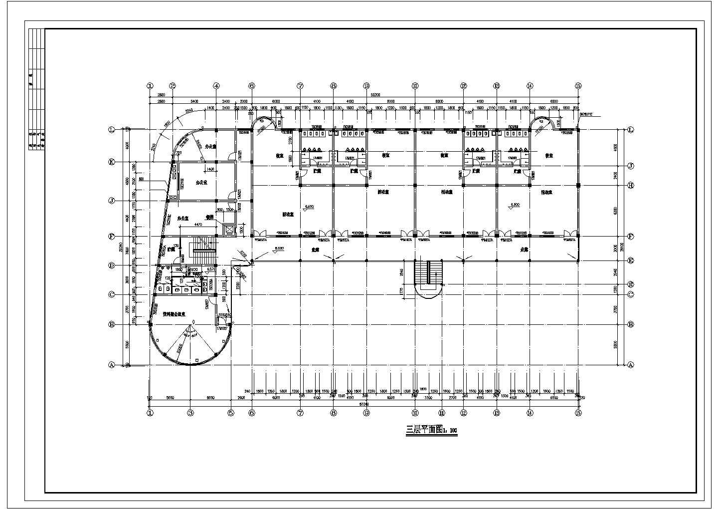 江苏省某市幼儿园施工设计CAD图纸