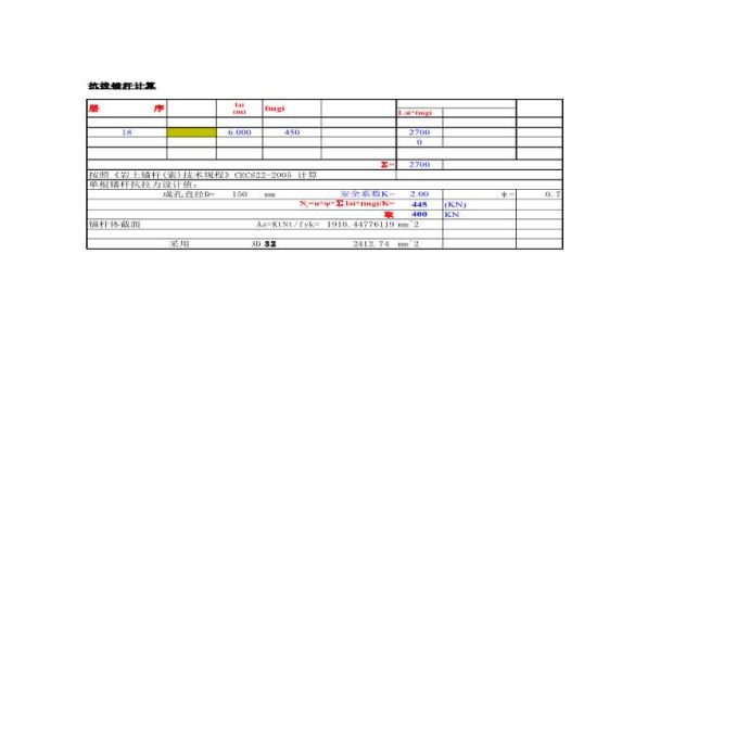 12地下室基础计算-3抗浮锚杆钢筋计算_图1