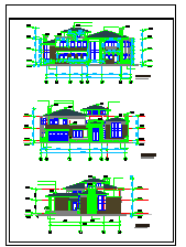 单家独院式二层别墅建筑方案设计施工图-图一