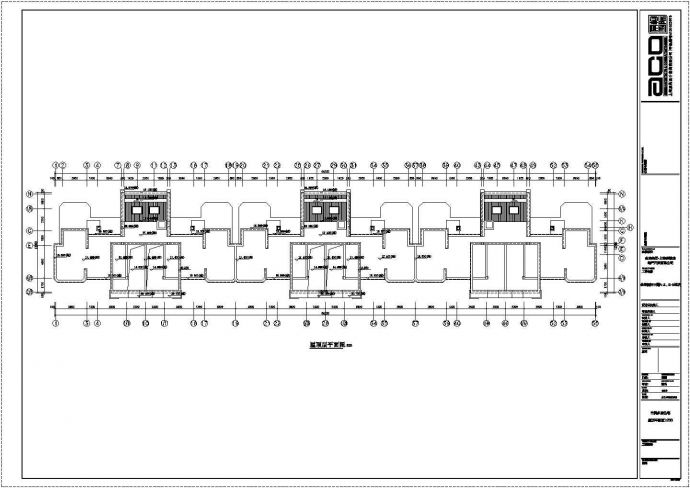 某城市小区洋房建筑标准化户型设计施工CAD图纸_图1