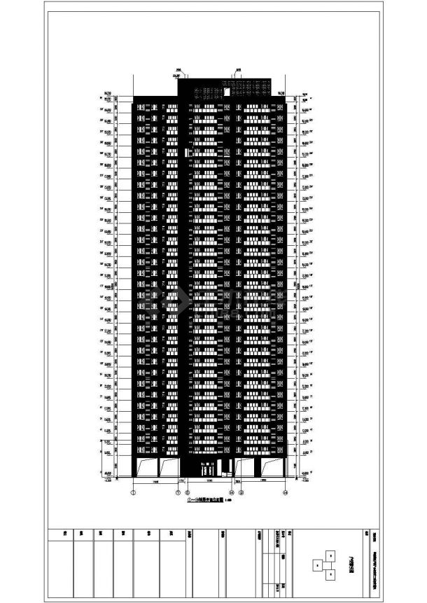某城市现代建筑标准户型设计施工CAD图纸-图二