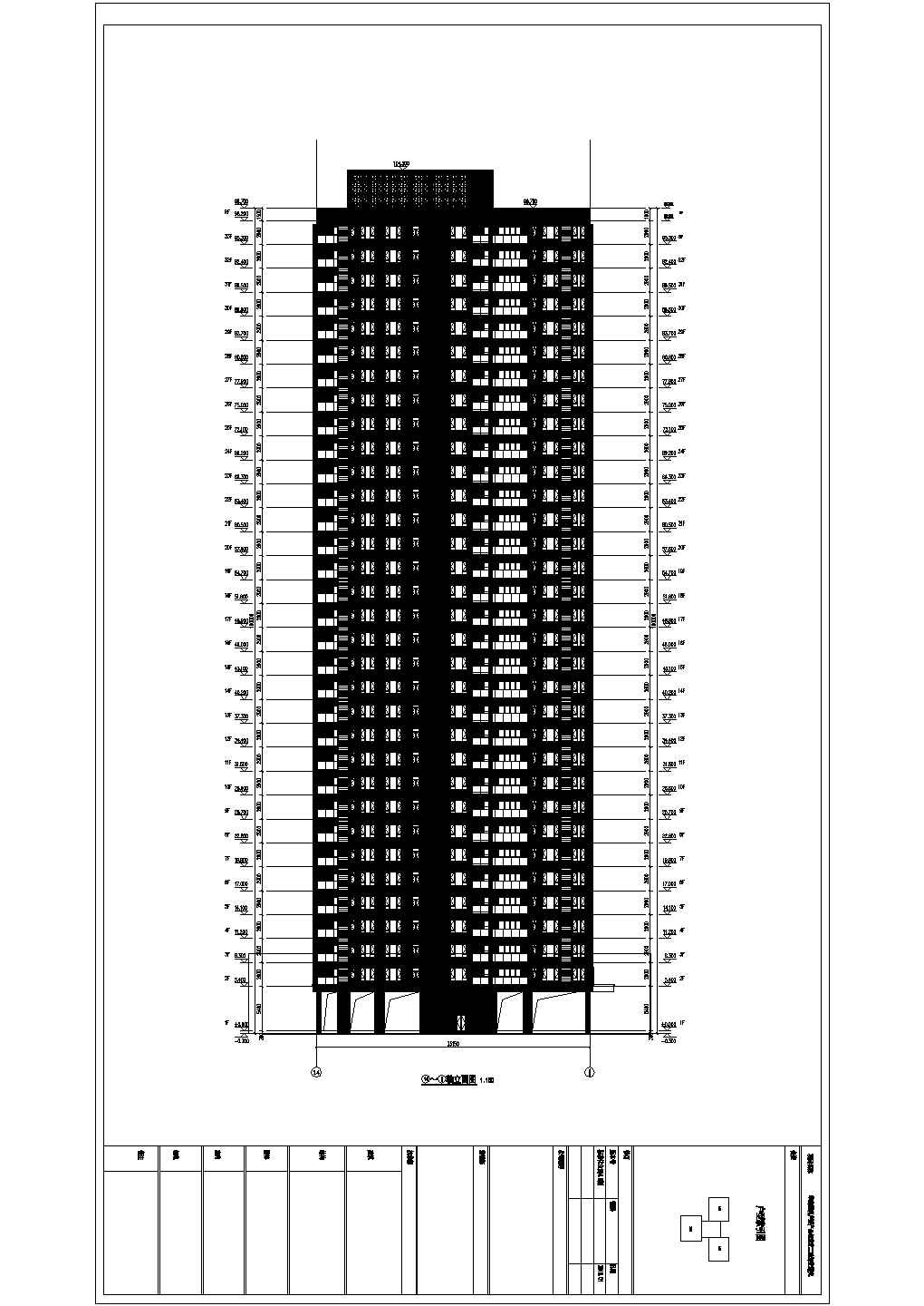 某城市现代建筑标准户型设计施工CAD图纸