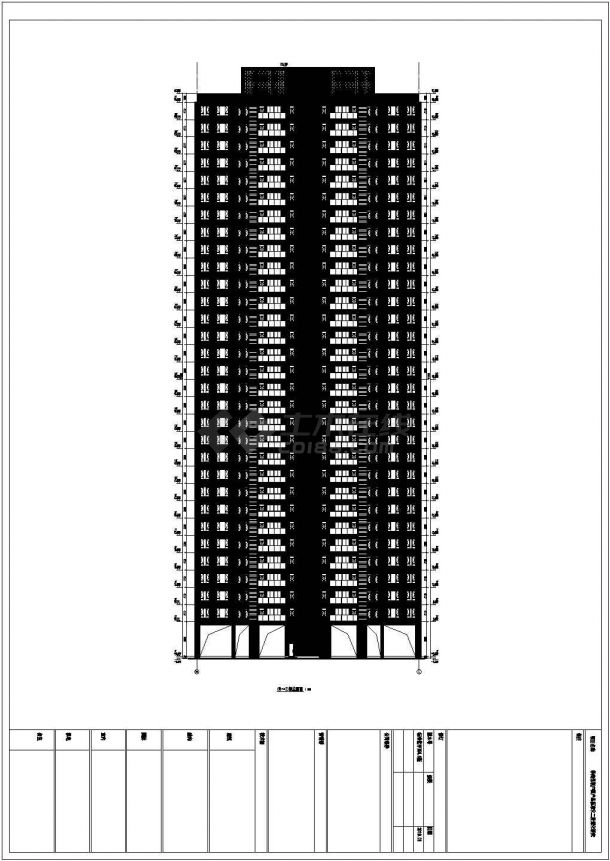 某城区经典建筑标准化户型设计施工CAD图纸-图二