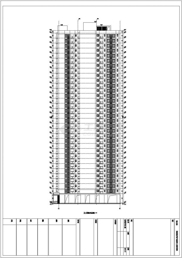 某城区经典居民建筑标准化户型设计施工CAD图纸-图二