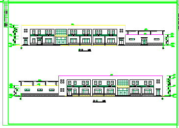 某二层食堂建筑设计cad方案图纸_图1