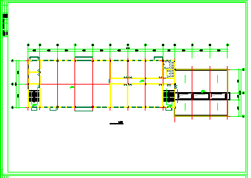 某二层食堂建筑设计cad方案图纸-图二