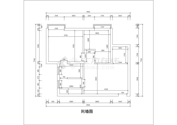 【南京】某地精品单身公寓全套室内装修施工设计图纸-图一
