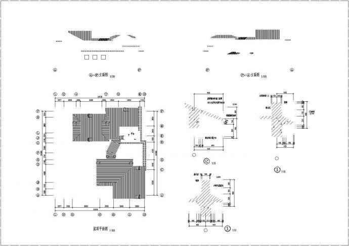某二层仿古建别墅设计cad建筑方案图纸_图1