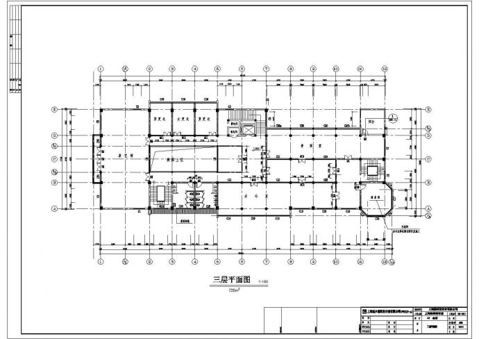 上海桥梓湾商城仿古会所设计cad全套建筑施工图（含设计说明，含结构设计，带效果图）_图1