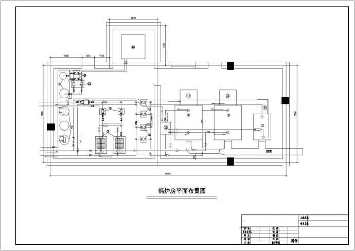 某小区燃气锅炉房改造工程设计施工CAD图纸_图1