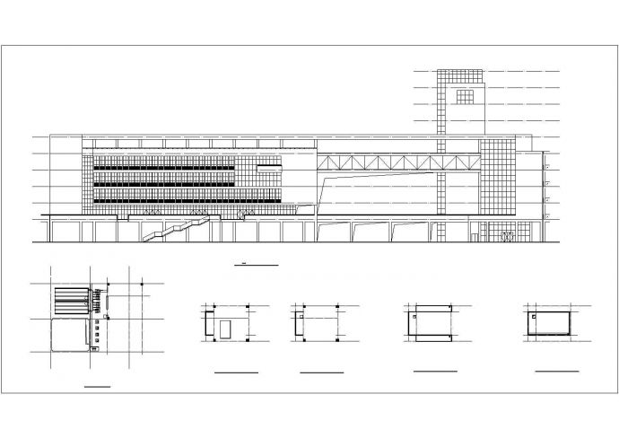 北京市顺义区某大学5层框架结构科学实验楼全套建筑设计CAD图纸_图1