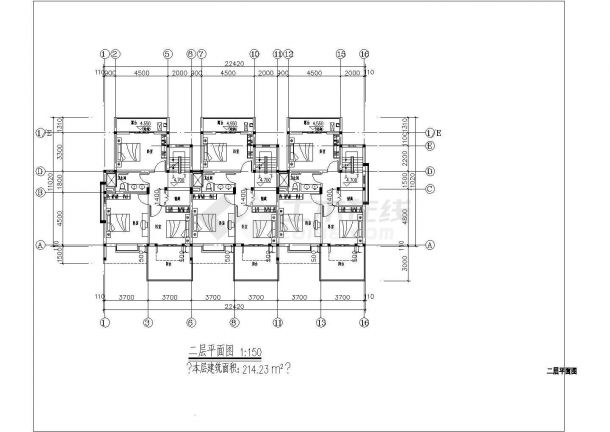 [江苏]现代风格14层高层住宅区CAD建筑设计施工图-图一