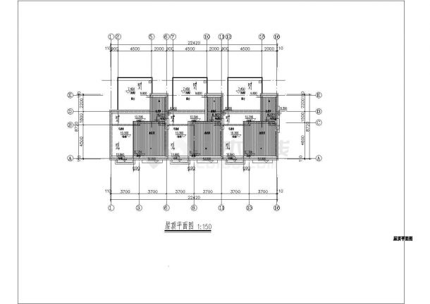 [江苏]现代风格14层高层住宅区CAD建筑设计施工图-图二