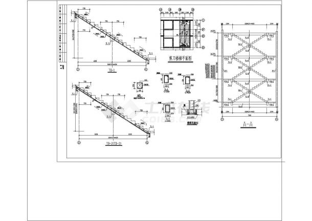 剪力墙结构住宅楼 cad施工工程图纸-图二