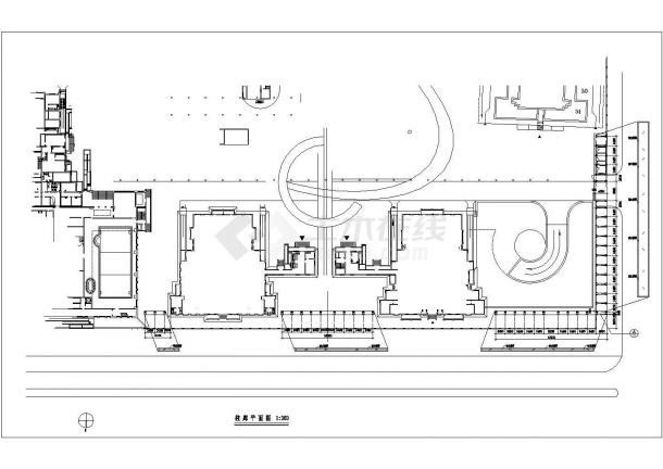 某景观柱廊规划设计cad建筑施工详图-图二